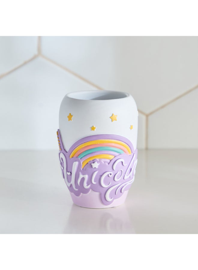 Home Box Unicorn Resin Brush Stand - For Kids - Image 1